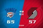 各打一节好球！雷霆半场领先开拓者8分 SGA17+5 杨瀚森未出场